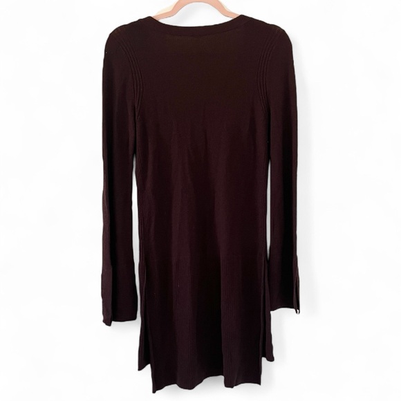 Free People Crisscross Long Sleeve Pullover V-Neck Tunic Sweater - Picture 6 of 8